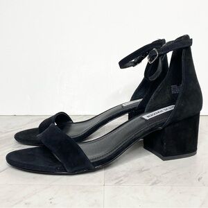 New! Steve Madden Irenee Black Suede Heeled Sandal 10M